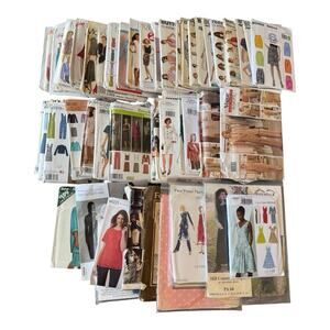 59 McCall's Simplicity Butterick Vogue And More Sewing Patterns Large Mixed Lot